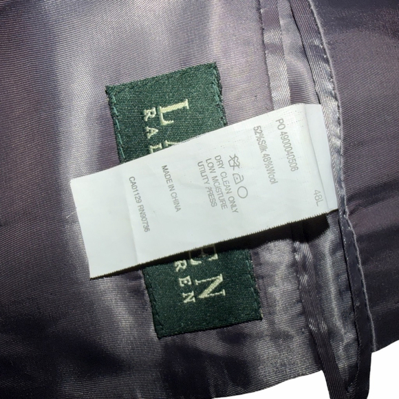 Lauren Ralph Lauren Light Gray Glen Plaid Sport Coat - Picture 6 of 7